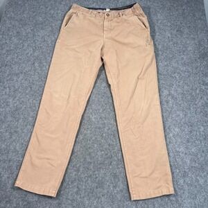 Carbon 2 Cobalt Beige A Cut Above Khaki Chino Straight Pants Men's‎ Size 34x30